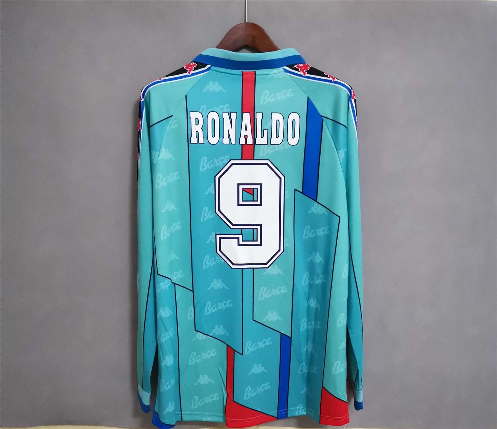 Barcelona Retro Long Sleeve Jersey Away 1996/97