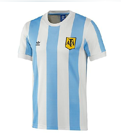 Argentina Retro Jersey Home World Cup 1990
