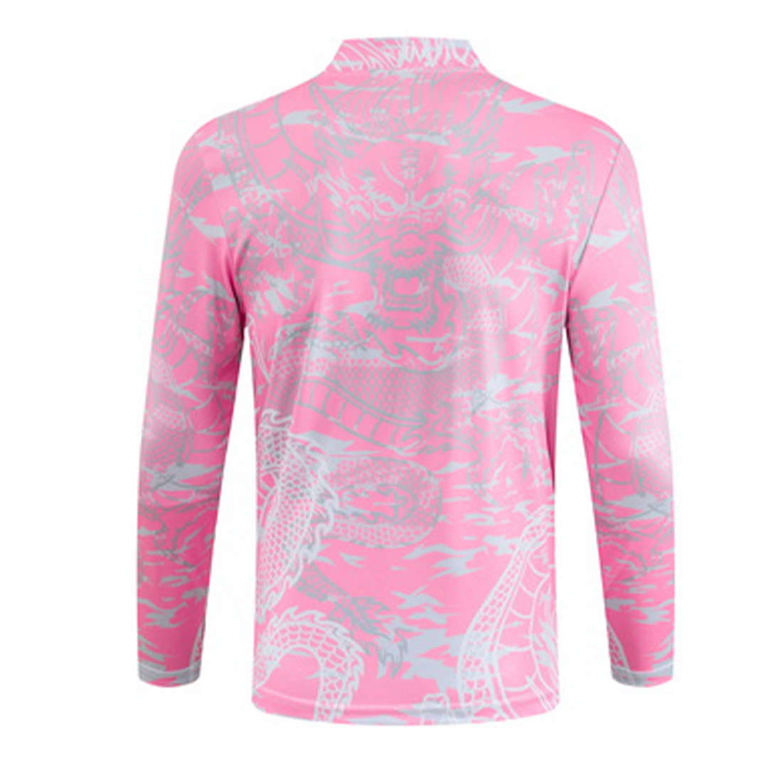 Real Madrid Zipper Sweatshirt Kit(Top+Pants) Pink 2023/24