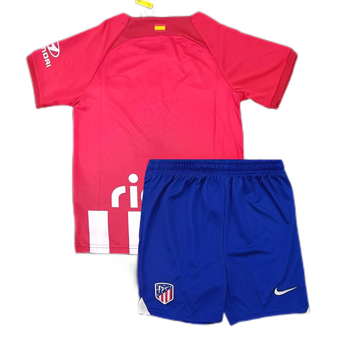 Kids Atletico Madrid Home Kit Jersey+Short 2023/24