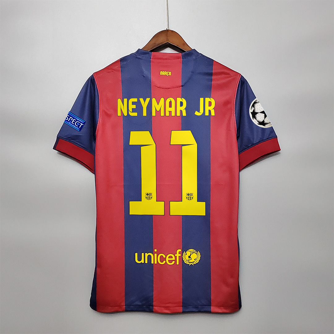 Barcelona Neymar Jr #11 Retro Jersey Home 2014/15