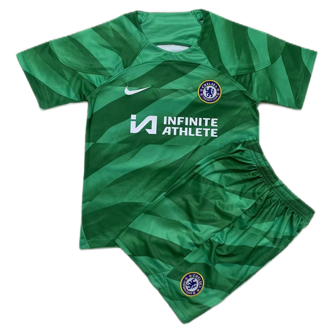 Kids Chelsea Goalkeeper Kit Jersey+Short 2023/24
