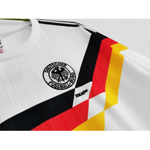 West Germany Retro Jersey Home World Cup 1990