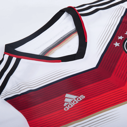 Germany 4 Star Retro Jersey Home World Cup 2014