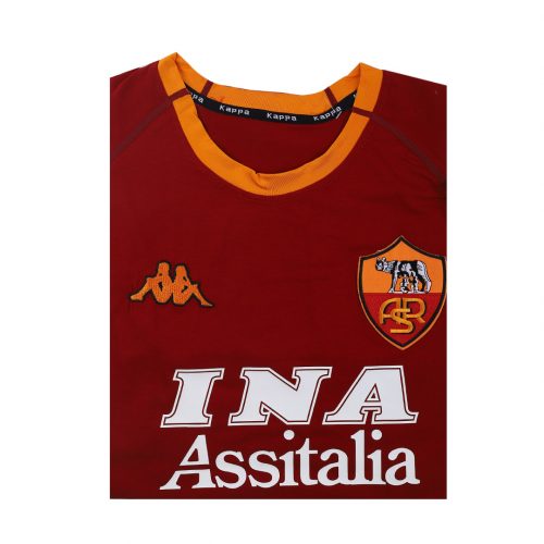 Roma Totti #10 Batistuta #18 Retro Jersey Home 2000/01