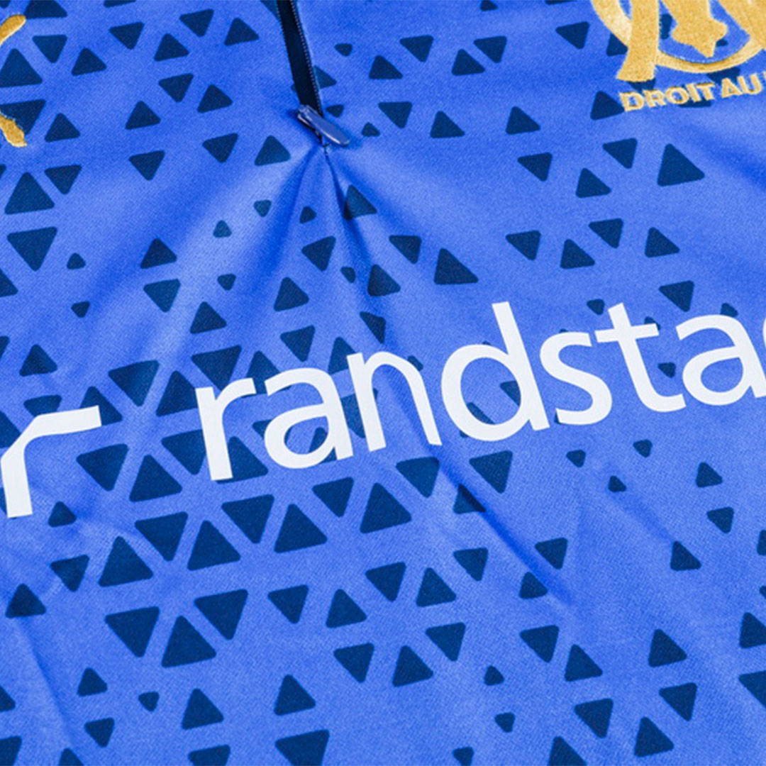 Marseille Zipper Sweatshirt Kit(Top+Pants) Blue 2023/24