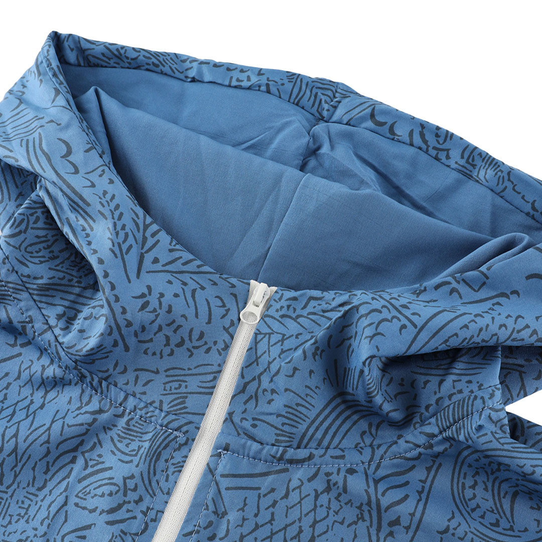 Marseille Hoodie Training Kit (Jacket+Pants) Blue 2023/24