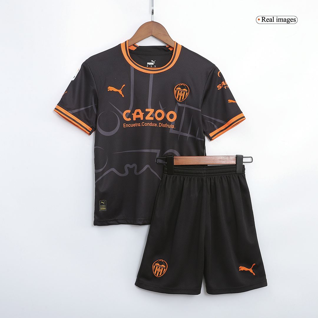 Valencia Kids Soccer Jersey Away Kit(Jersey+Shorts) Replica 2022/23