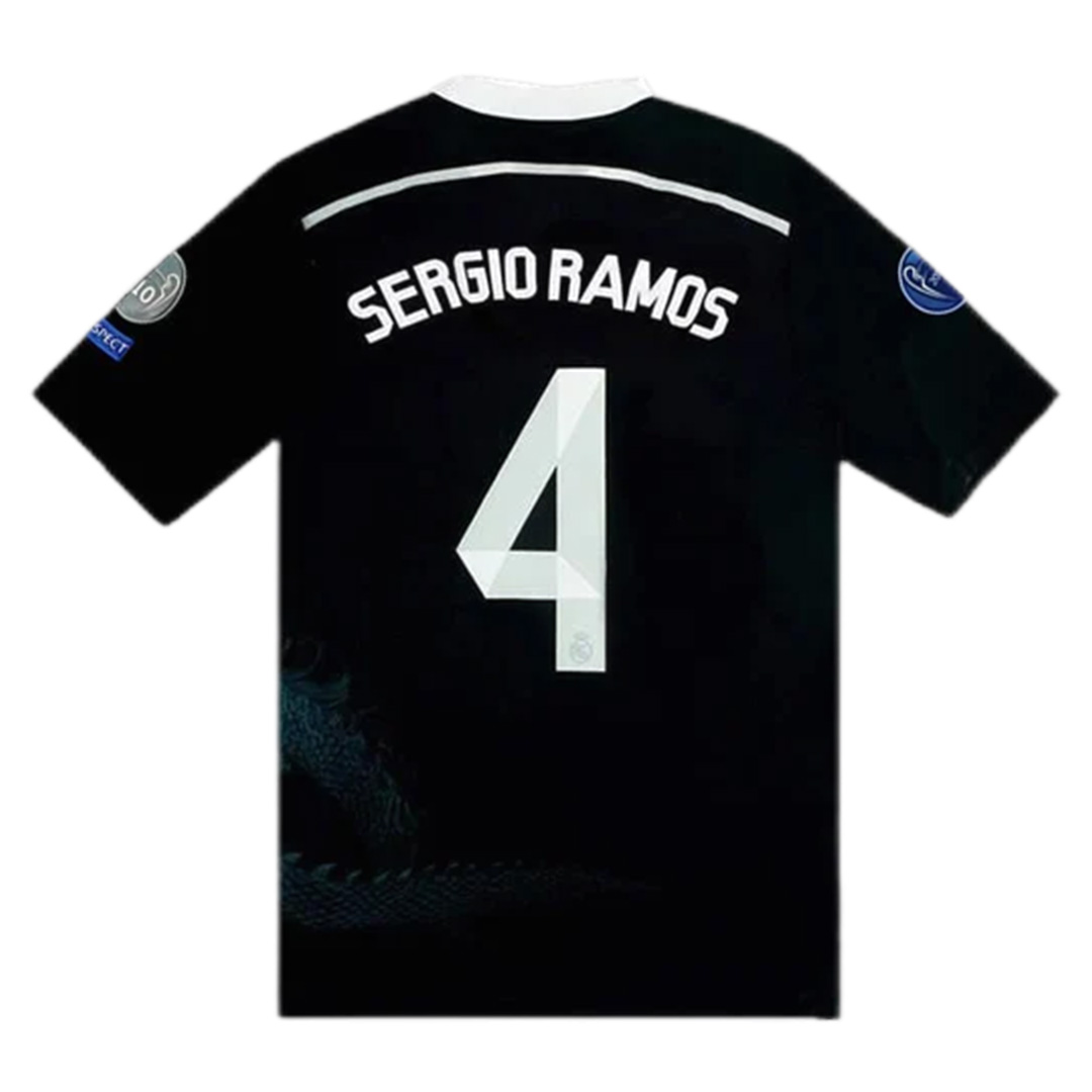 Real Madrid SERGIO RAMOS #4 Retro Jersey Third Away 2014/15