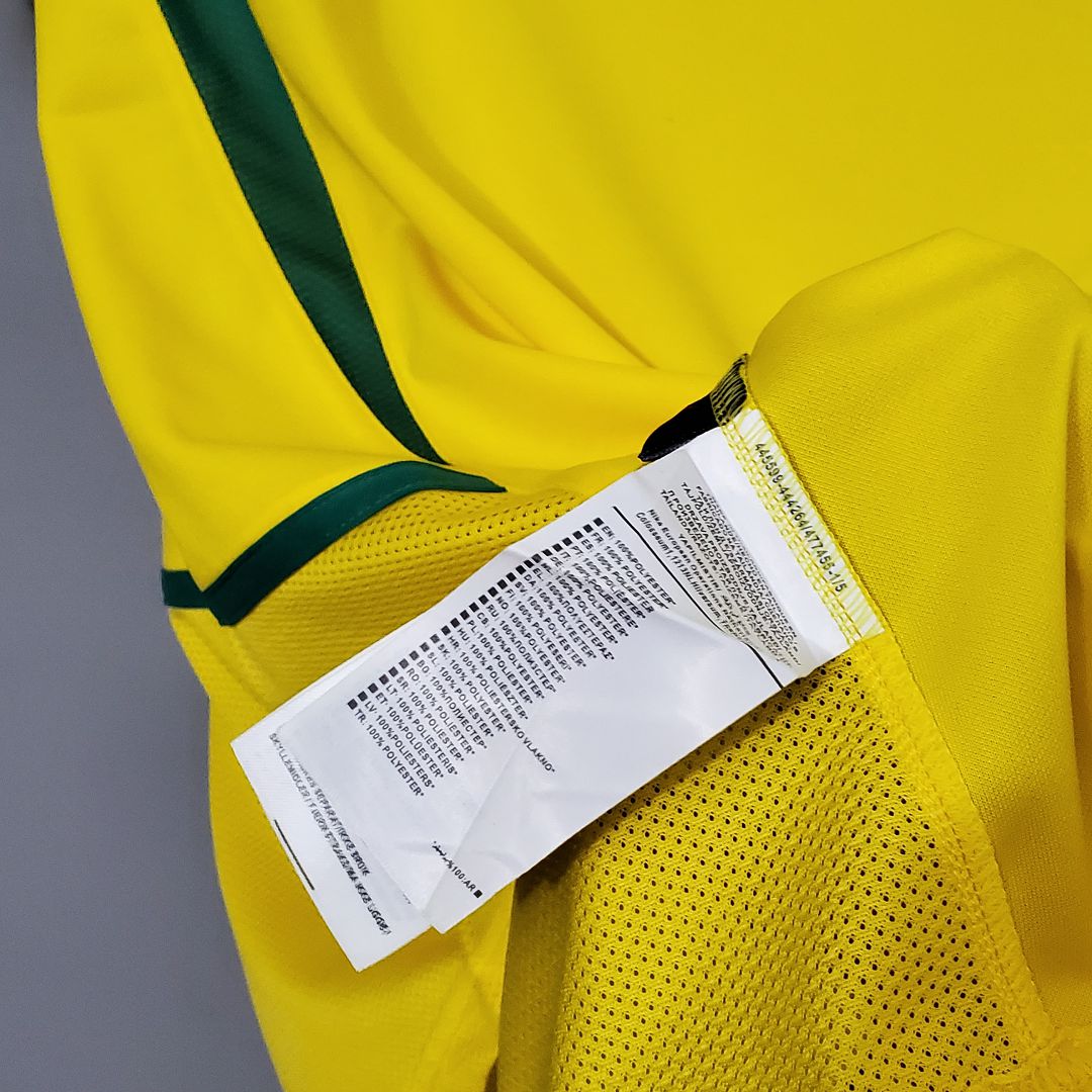 Brazil Retro Jersey Home World Cup 2002
