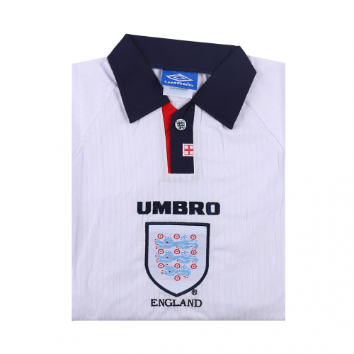 England Retro Long Sleeve Jersey Home Replica World Cup 1998