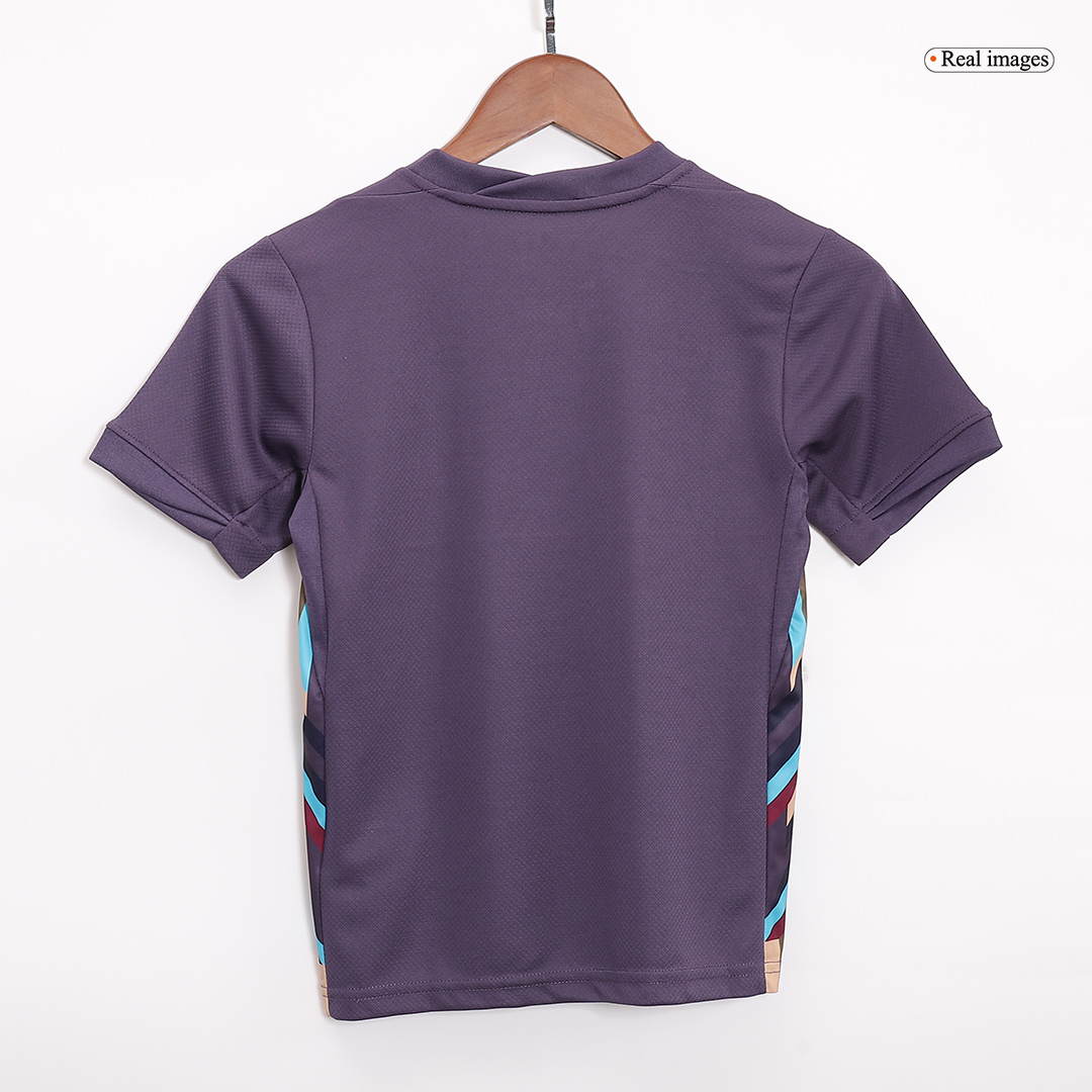 Kids England Away Soccer Socks 2024 Children Apparel