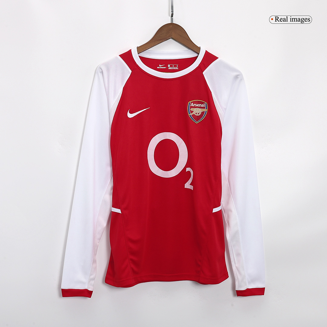 Arsenal Retro Home Long Sleeve Jersey 2002/04