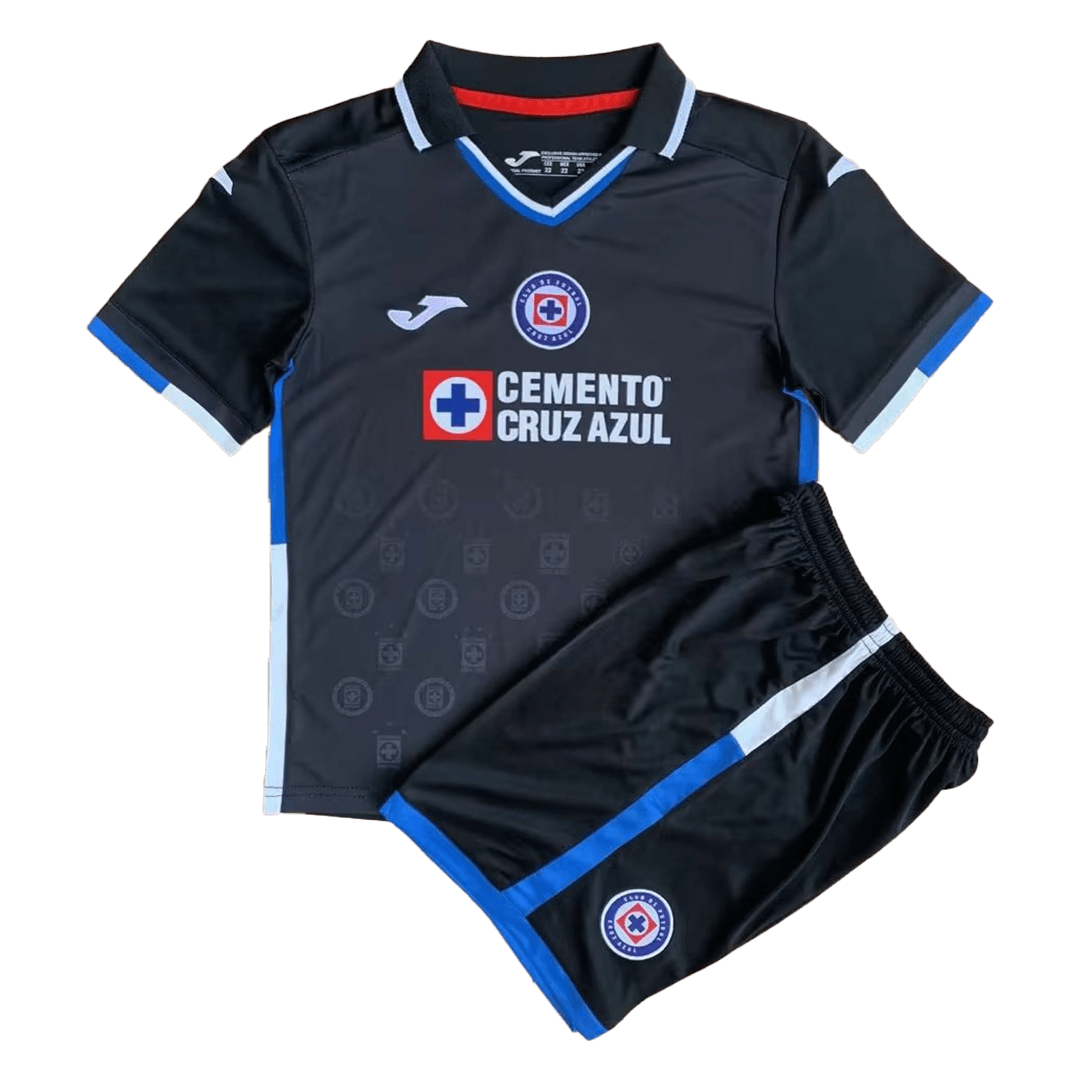 Cruz Azul Kids Soccer Jersey Third Away Kit(Jersey+Shorts) Replica 2022/23