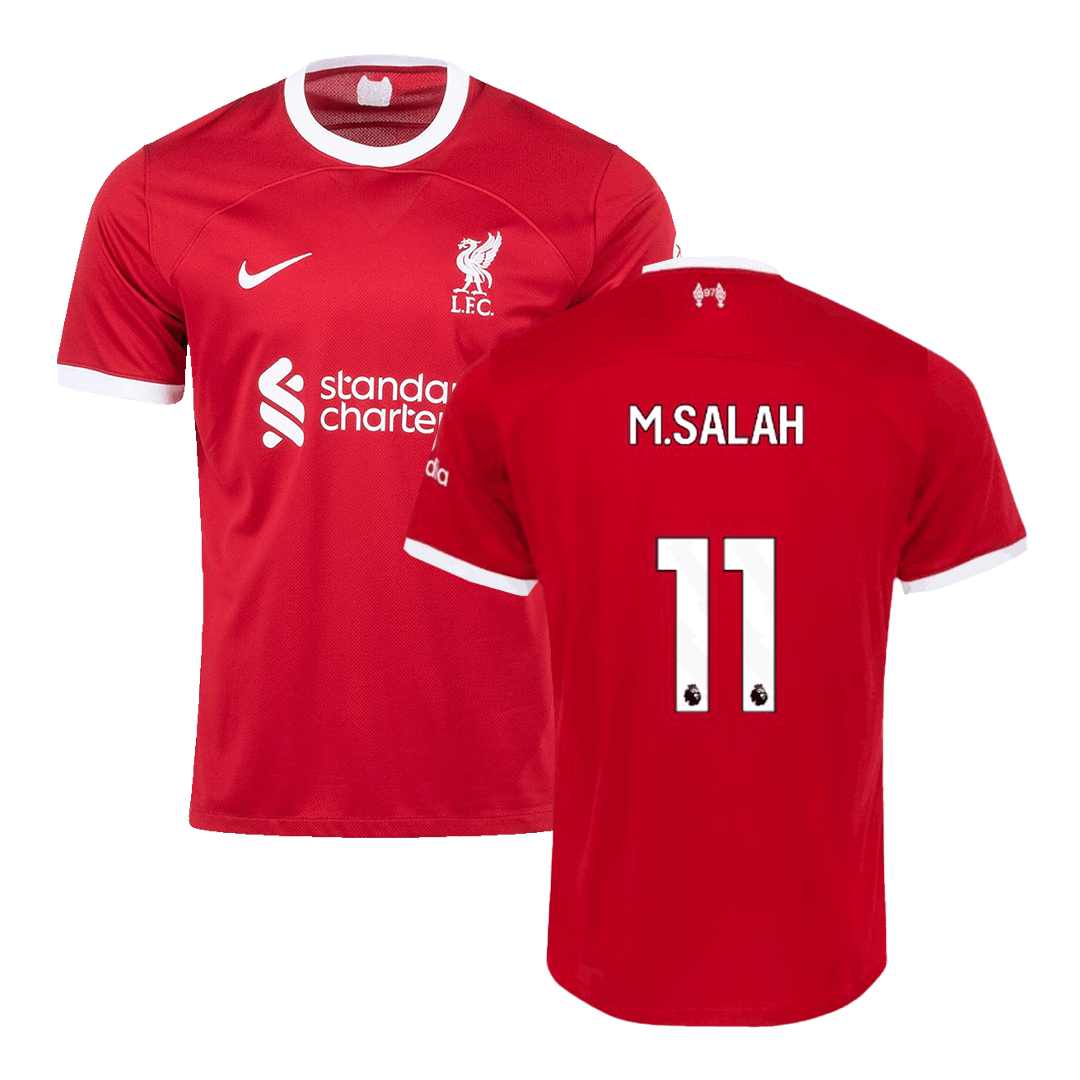 M.SALAH #11 VIRGIL #4 SZBOSZLAI #8 MAC ALLISTER #10 Liverpool Home Jersey 2023/24