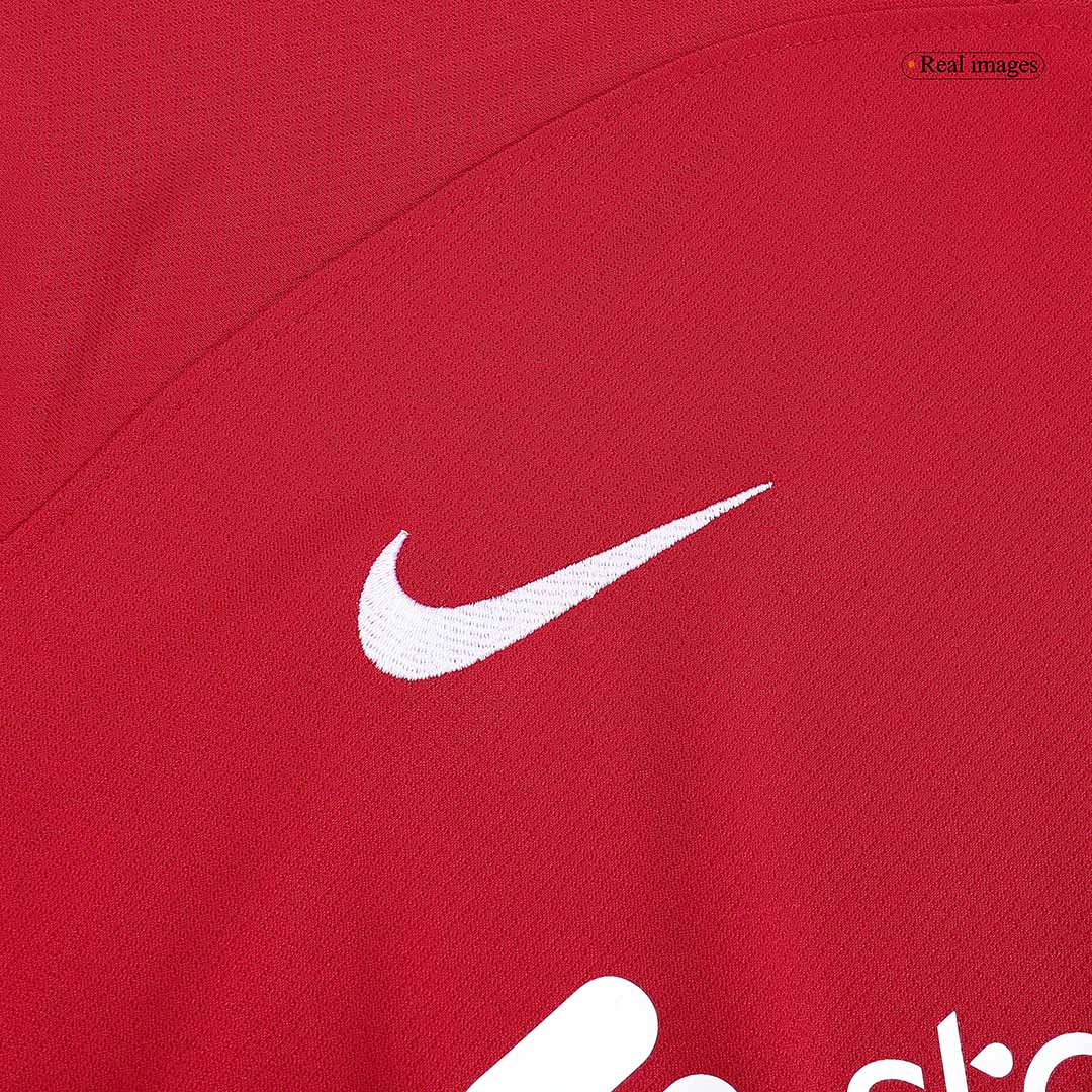 M.SALAH #11 VIRGIL #4 SZBOSZLAI #8 MAC ALLISTER #10 Liverpool Home Jersey 2023/24