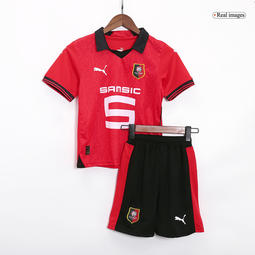 Kids Stade Rennais Home Kit Jersey+Short 2023/24