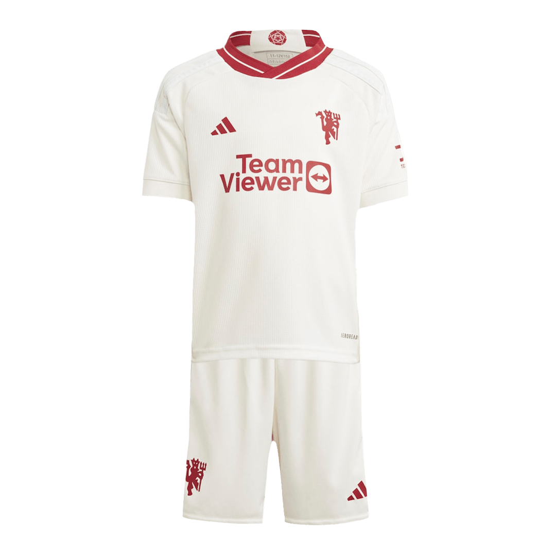Kids Manchester United Third Away Jersey Kit 2023/24