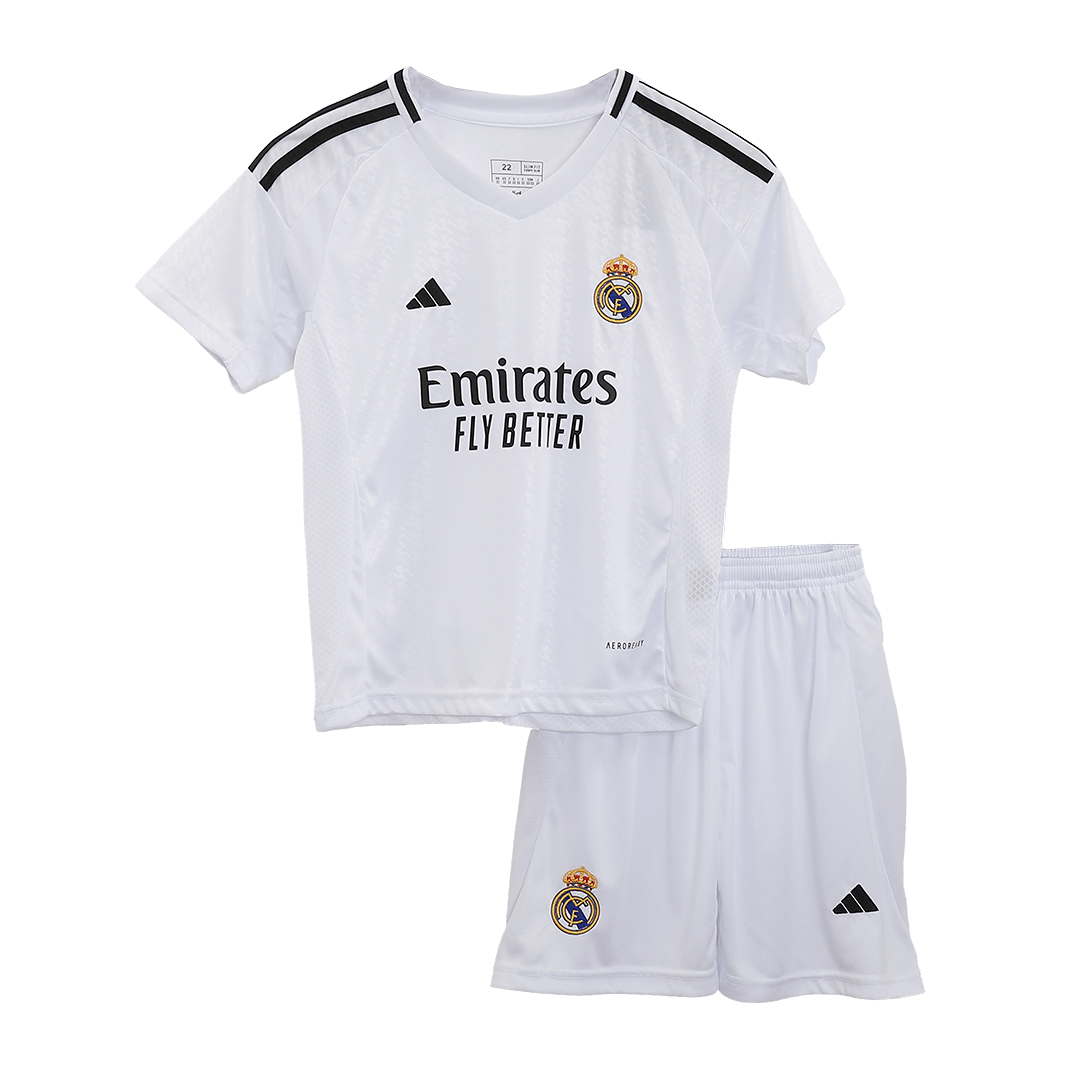 Kids Real Madrid Home Whole Jersey Kit(Top+Shorts+Socks) 2024/25