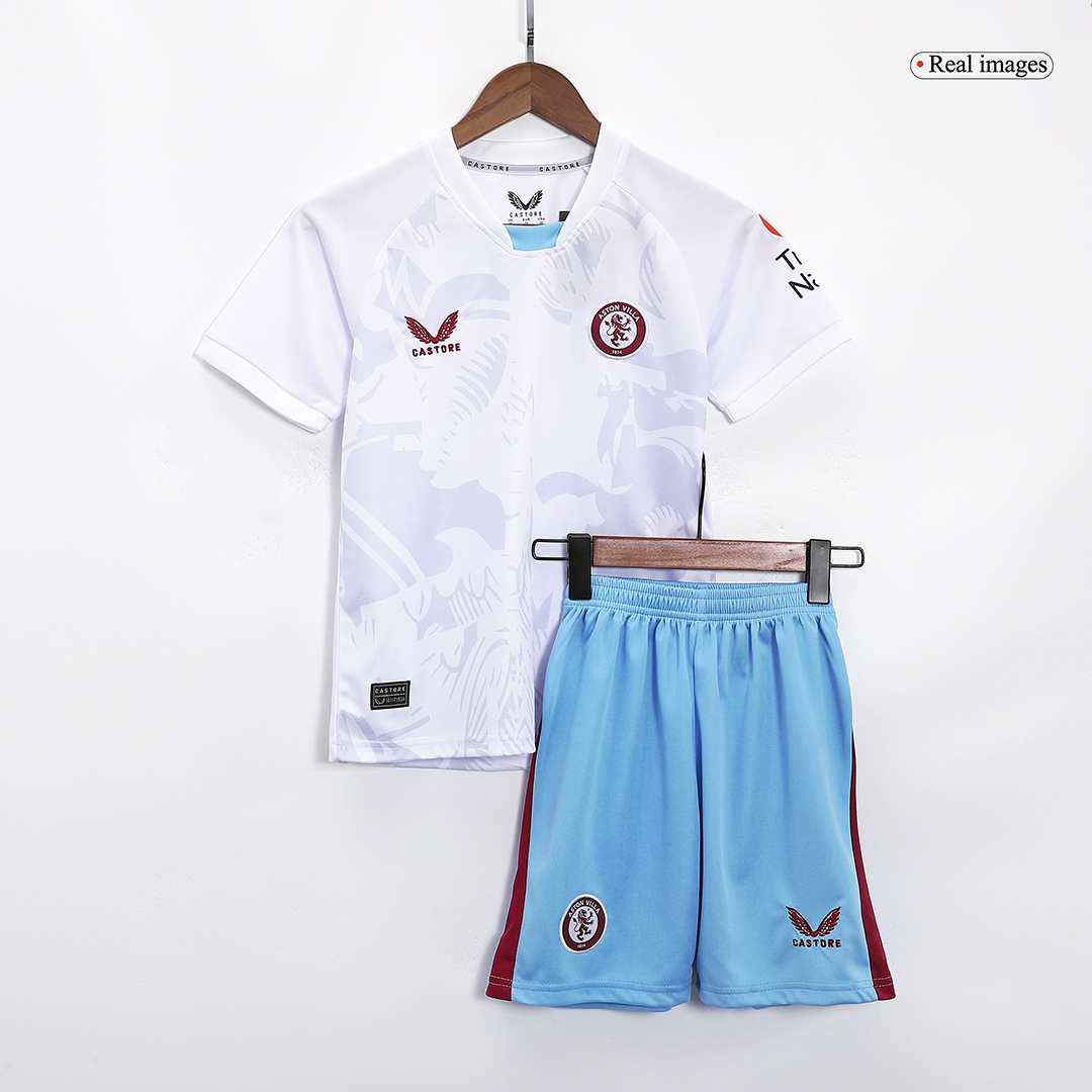 Kids Aston Villa Away Kit(Jersey+Shorts) 2023/24