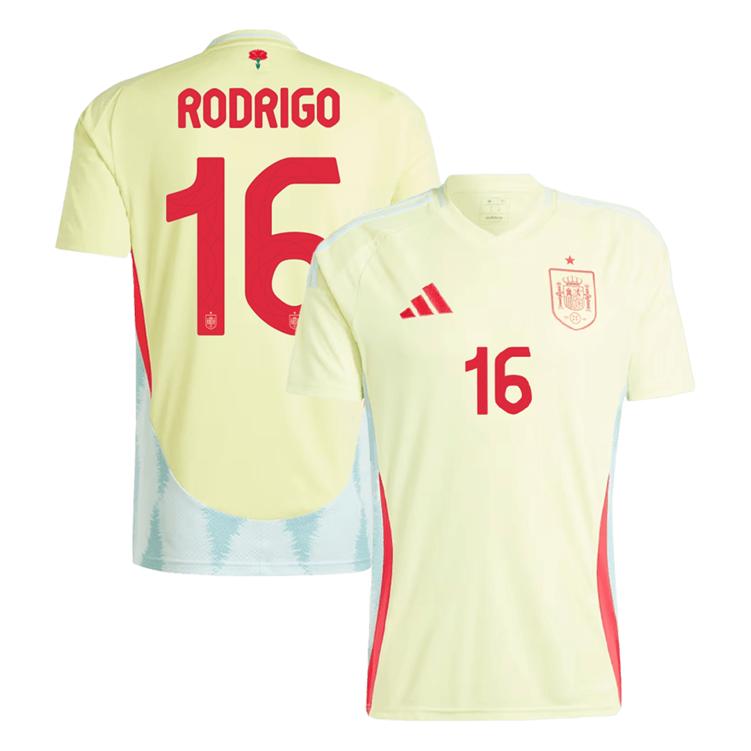 Spain Away Jersey RODRIGO #16 LAMINE YAMAL #19 MORATA #7 Euro 2024