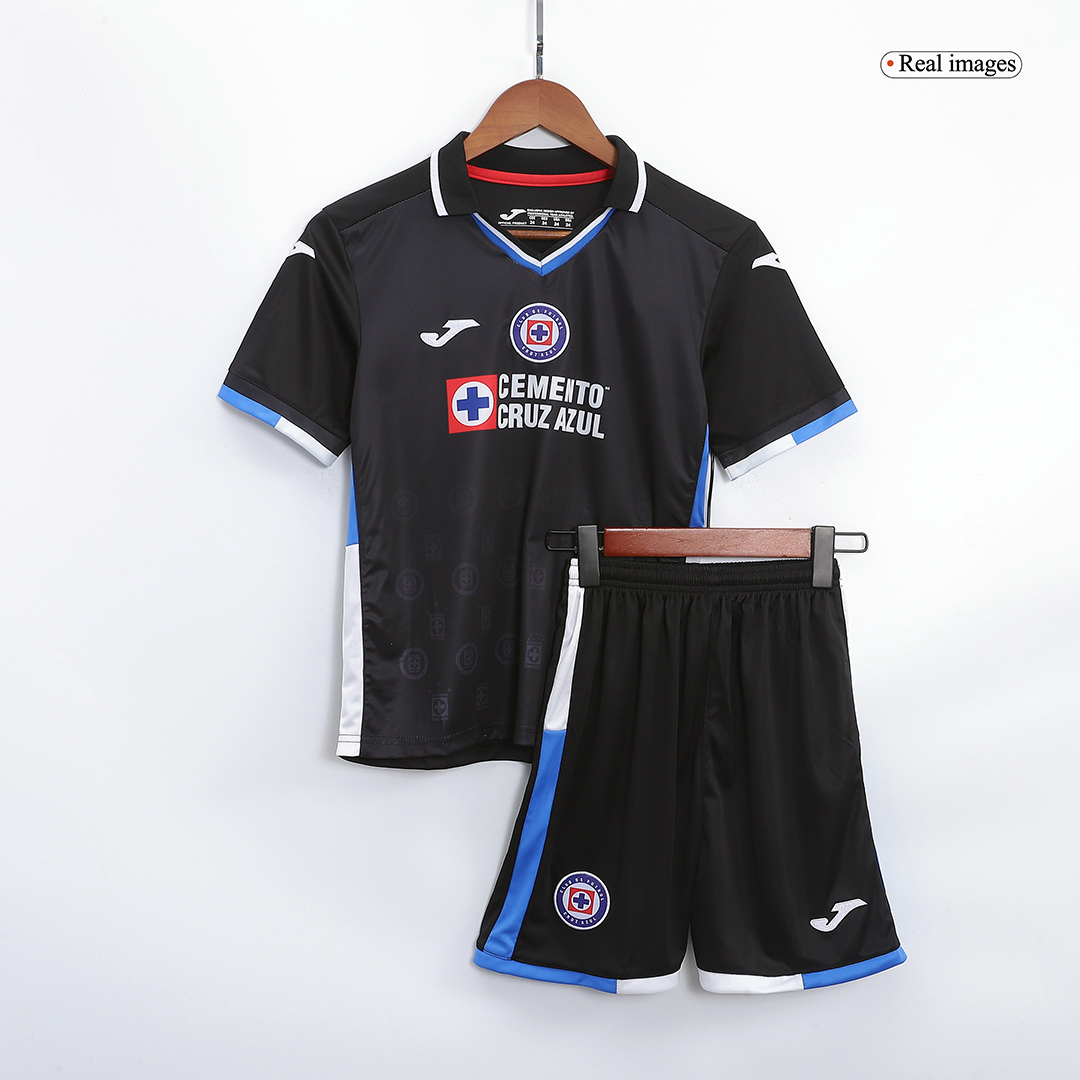 Cruz Azul Kids Soccer Jersey Third Away Kit(Jersey+Shorts) Replica 2022/23
