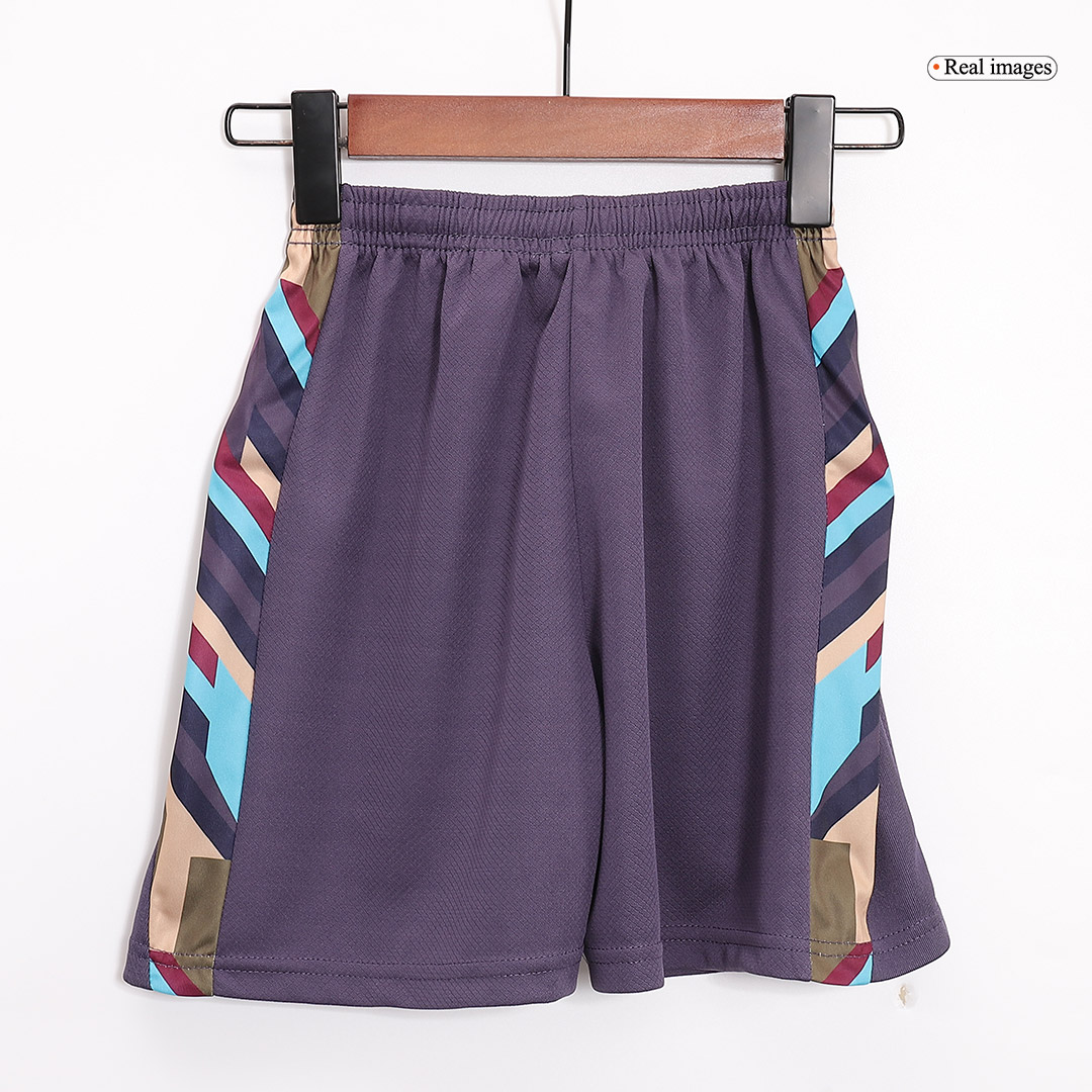 Kids England Away Soccer Socks 2024 Children Apparel