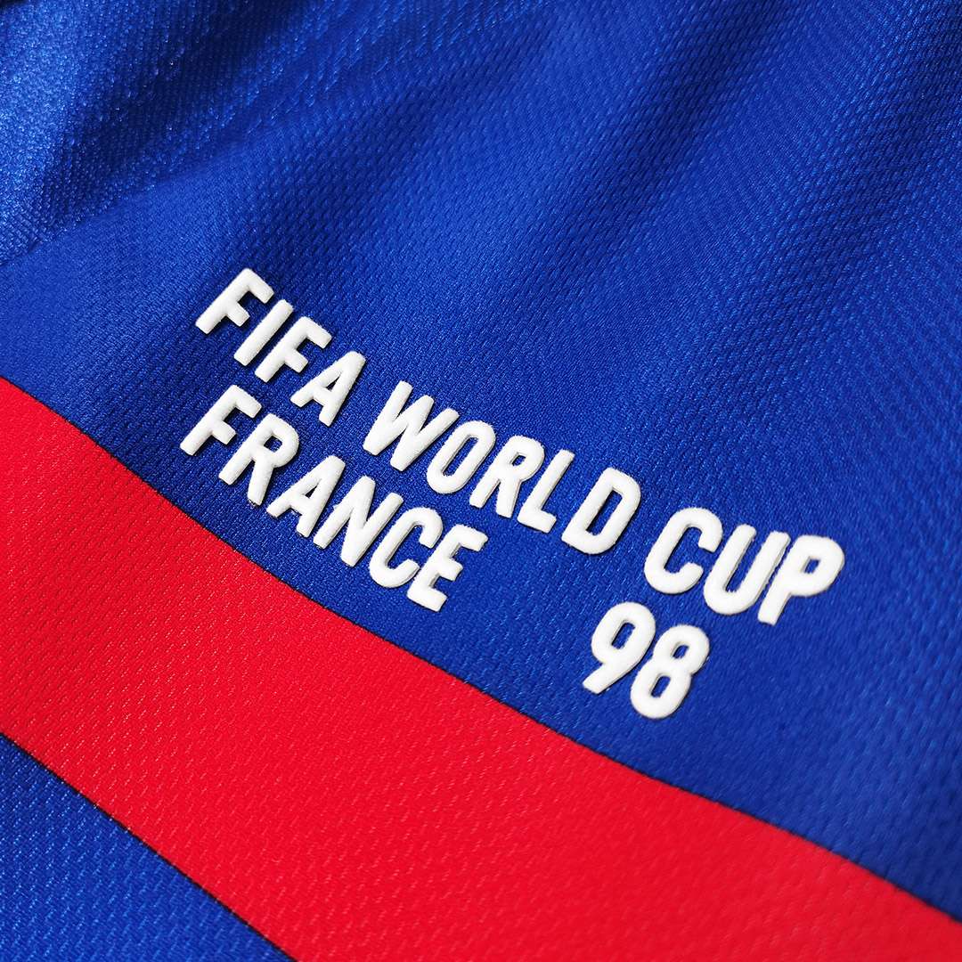 France Retro Jersey Long Sleeve World Cup 1998