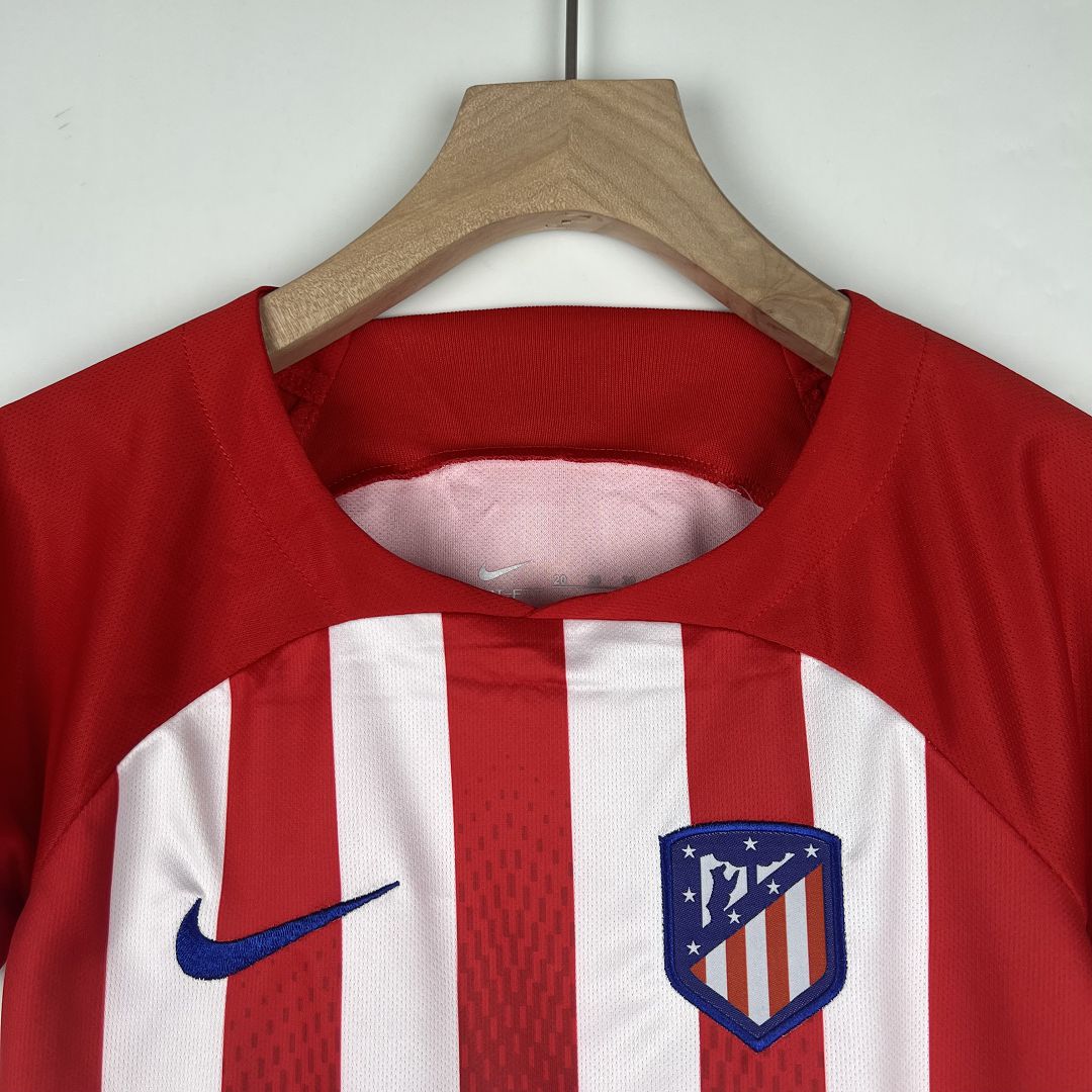 Kids Atletico Madrid Home Kit Jersey+Short 2023/24