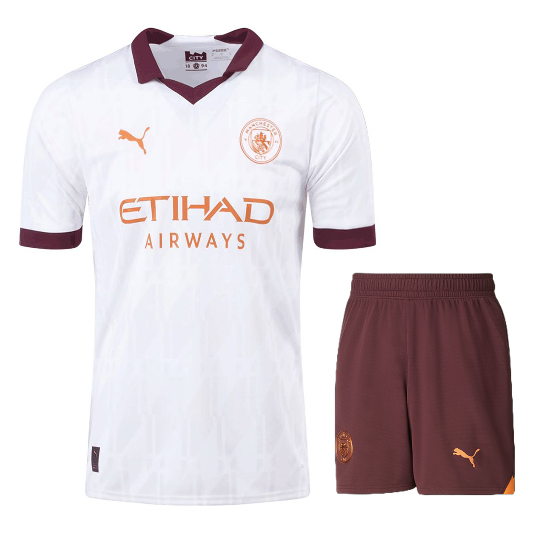 Manchester City Away Kit Jersey+Shorts 2023/24