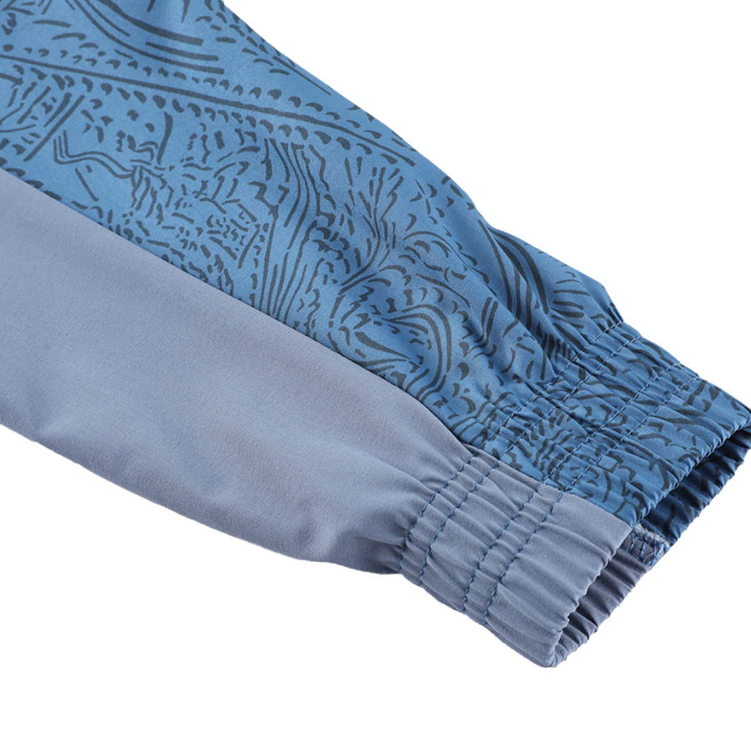 Marseille Hoodie Training Kit (Jacket+Pants) Blue 2023/24