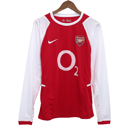 Arsenal Retro Home Long Sleeve Jersey 2002/04
