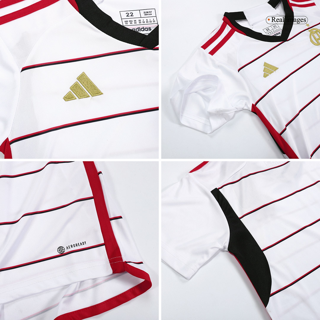 Kids CR Flamengo Away Jersey Kit 2023/24