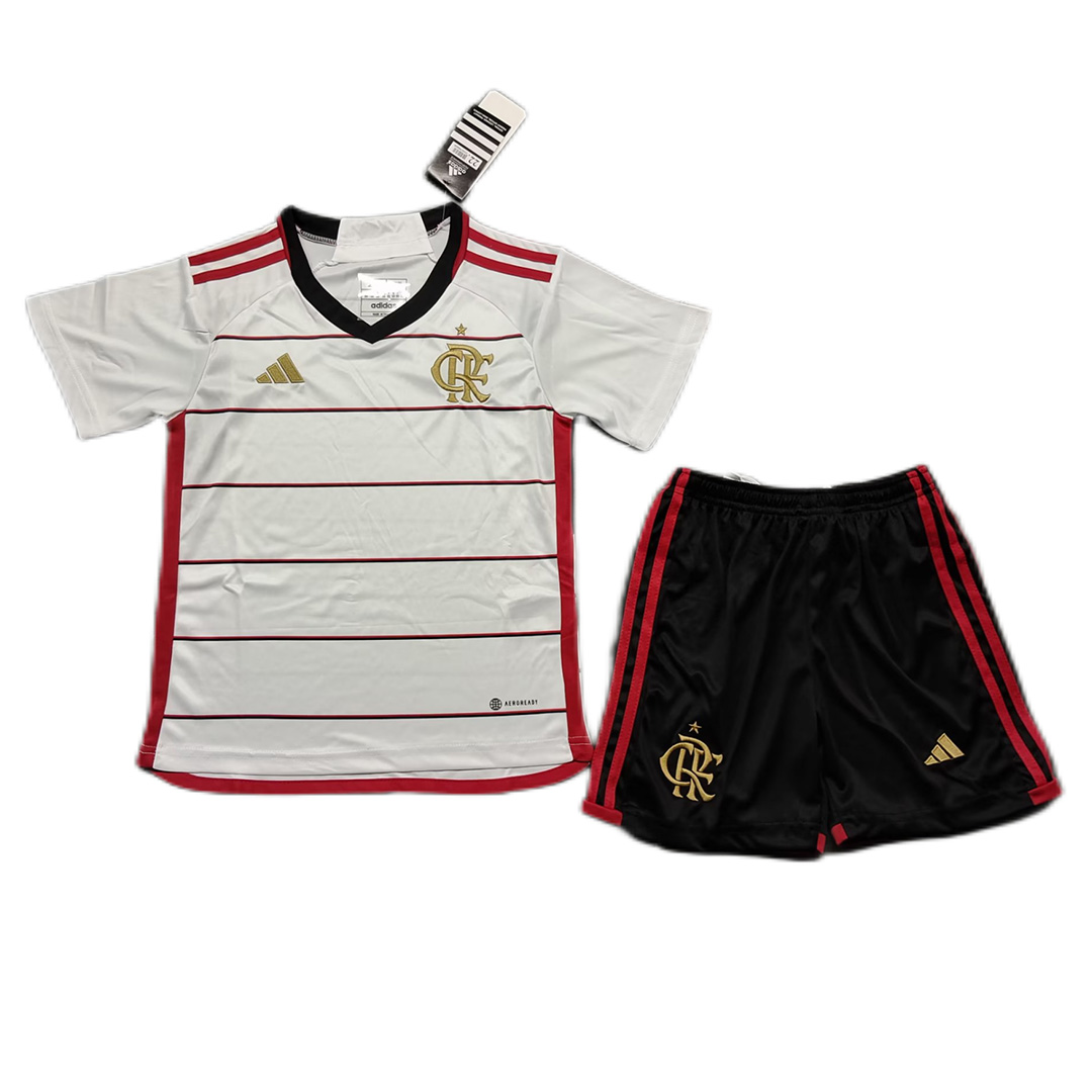 Kids CR Flamengo Away Jersey Kit 2023/24
