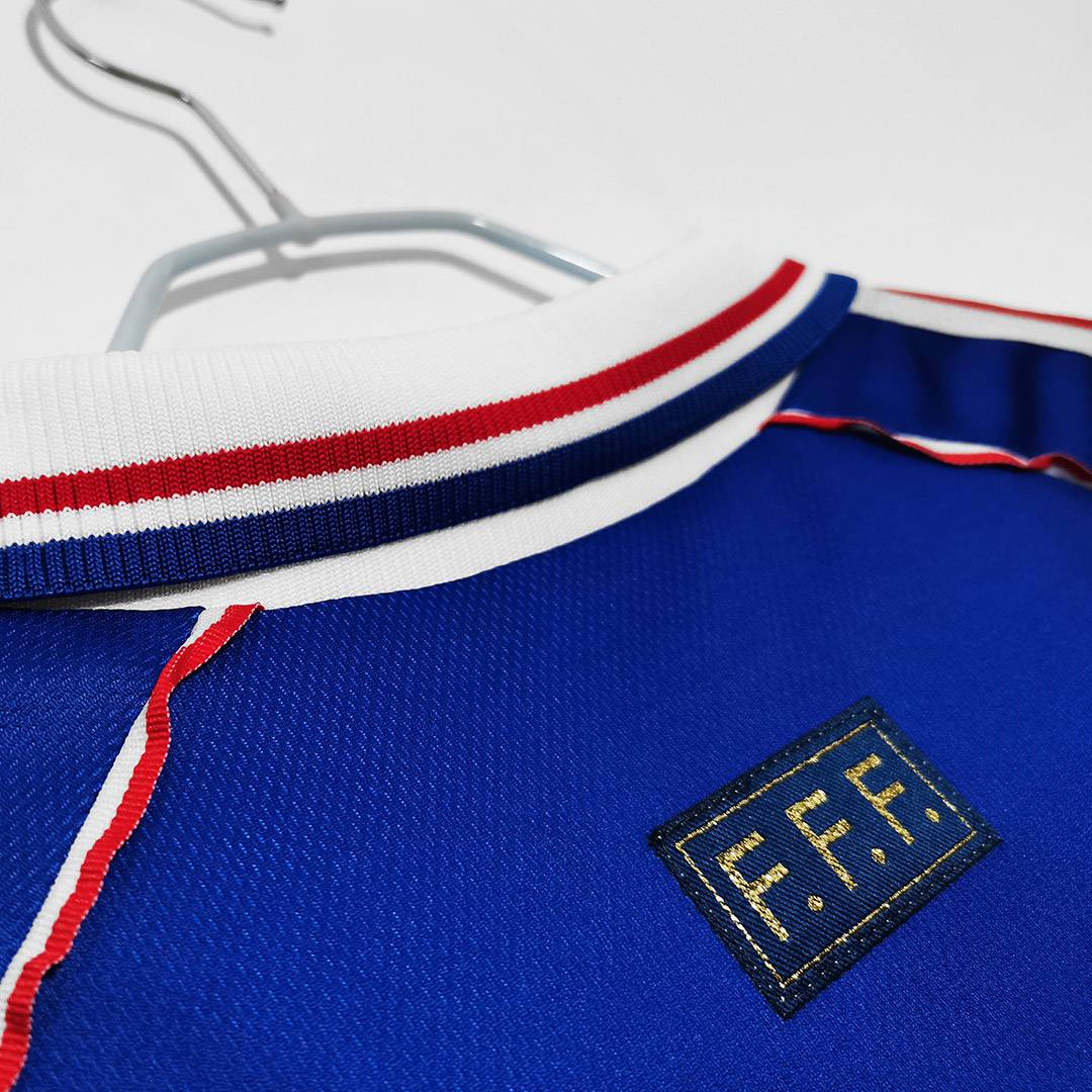 France Retro Jersey Long Sleeve World Cup 1998