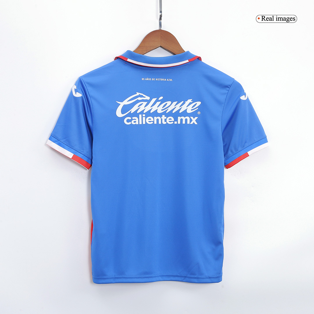 Cruz Azul Kids Soccer Jersey Home Kit(Jersey+Shorts) Replica 2022/23