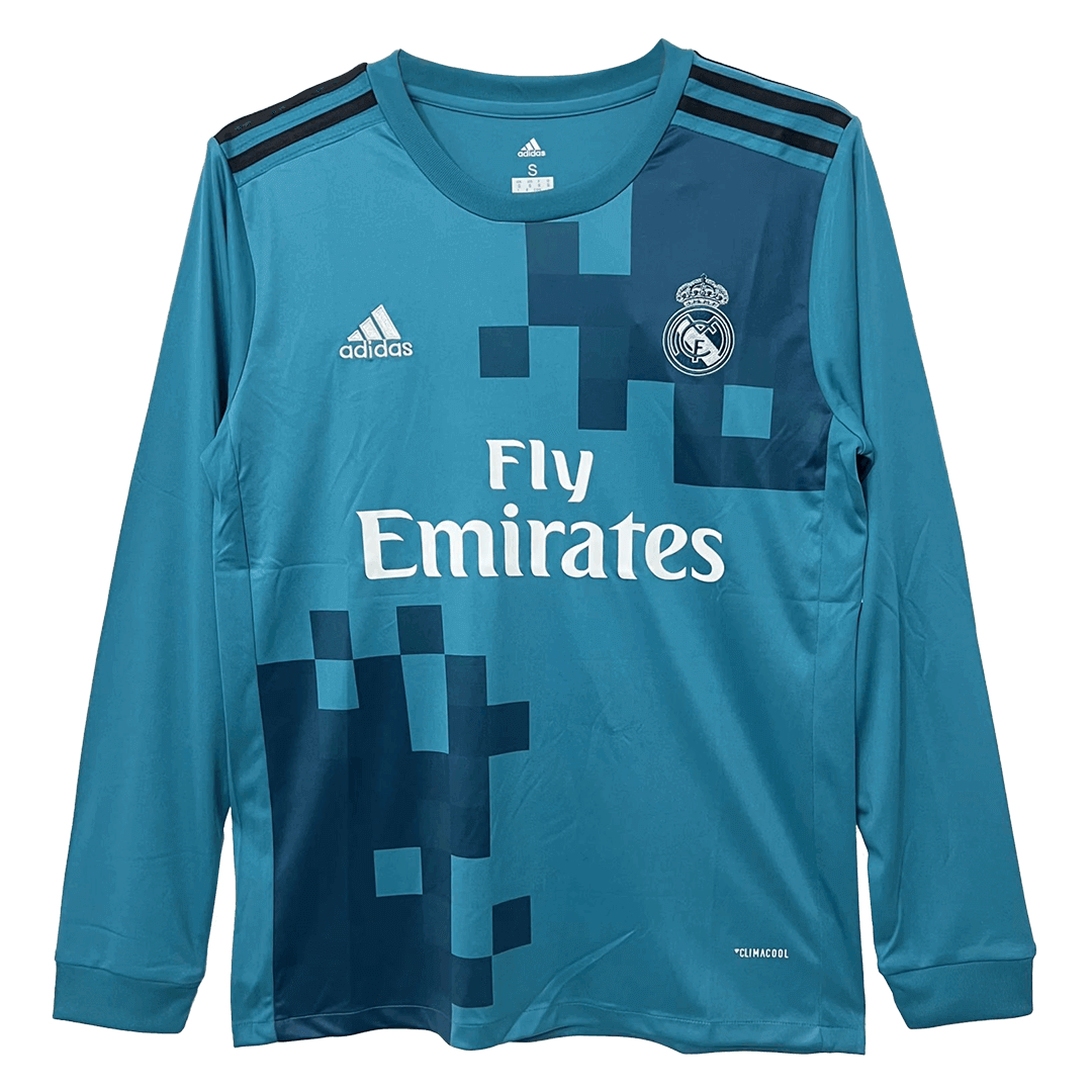 Real Madrid Retro Long Sleeve Jersey Third Away 2017/18