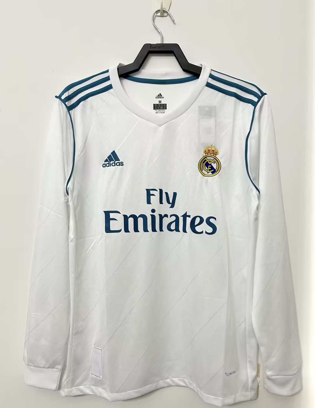 Real Madrid Retro Home Long Sleeve Jersey 2017/18