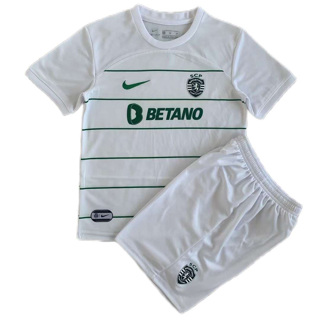 Kids Sporting CP Away Kit Jersey+Short 2023/24