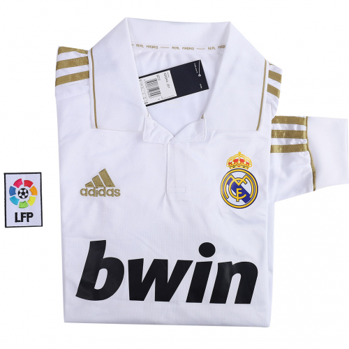 Real Madrid Retro Jersey Home Long Sleeve 2011/12