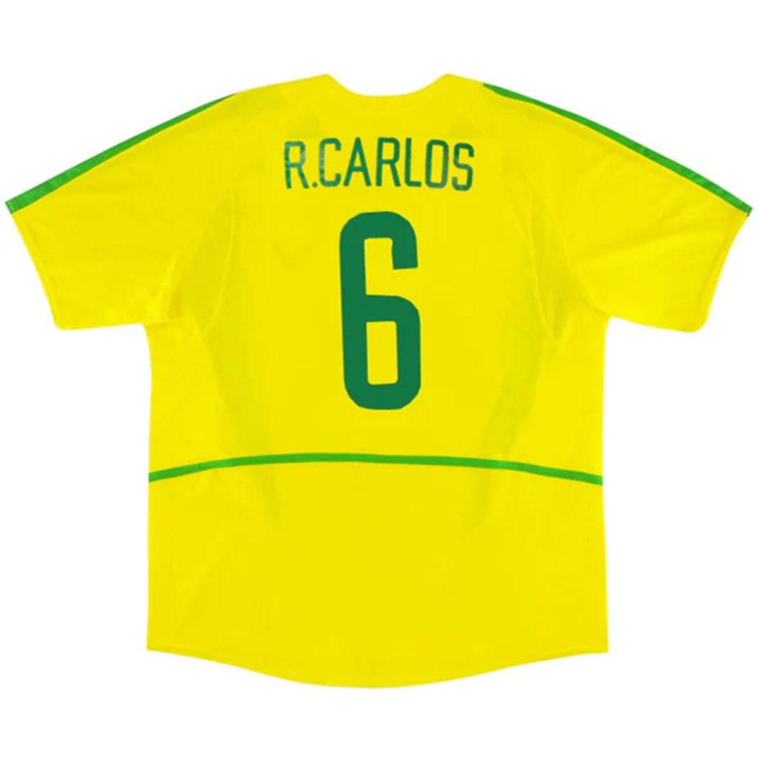 Brazil Retro Jersey Home World Cup 2002