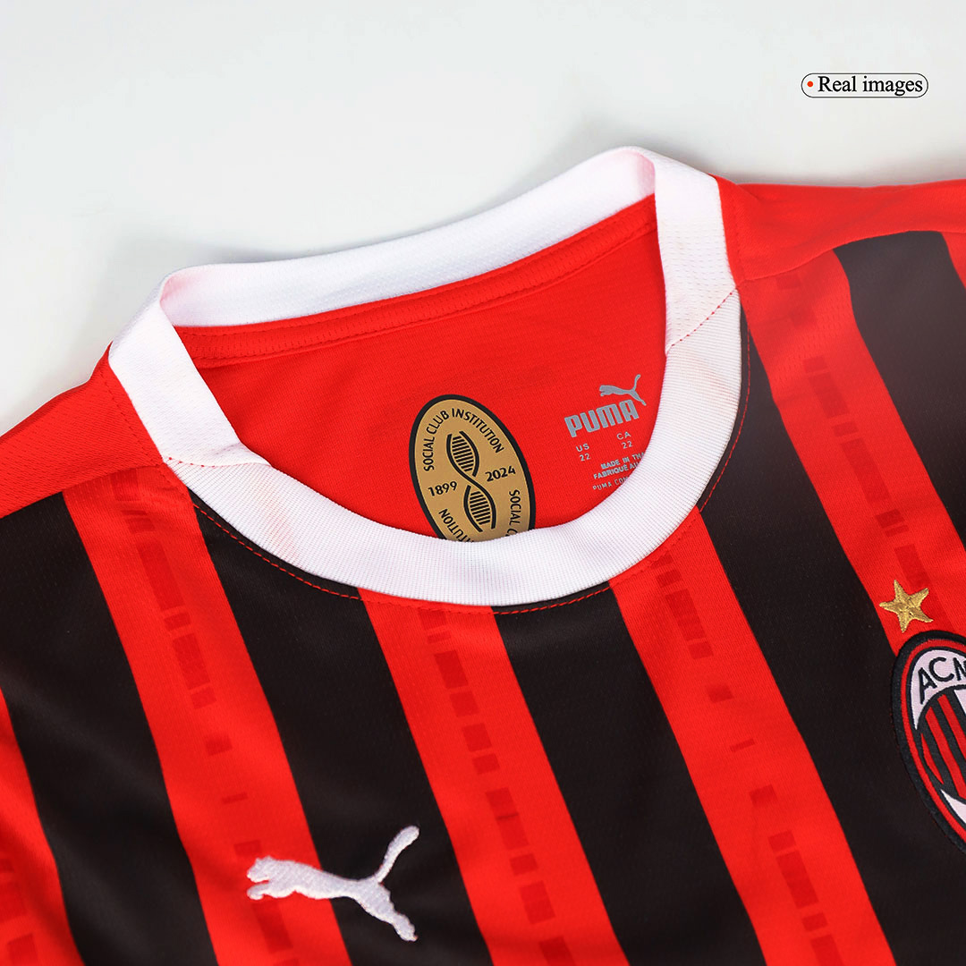 Kids AC Milan Home Jersey Kit 2024/25 Youth Apparels