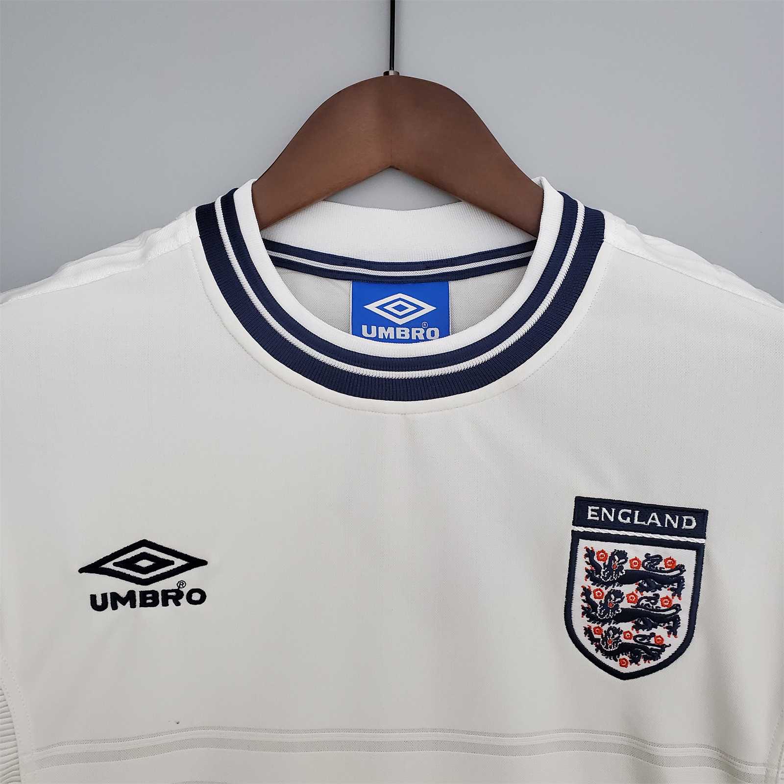 England Retro Jersey Home Replica Euro Cup 2000