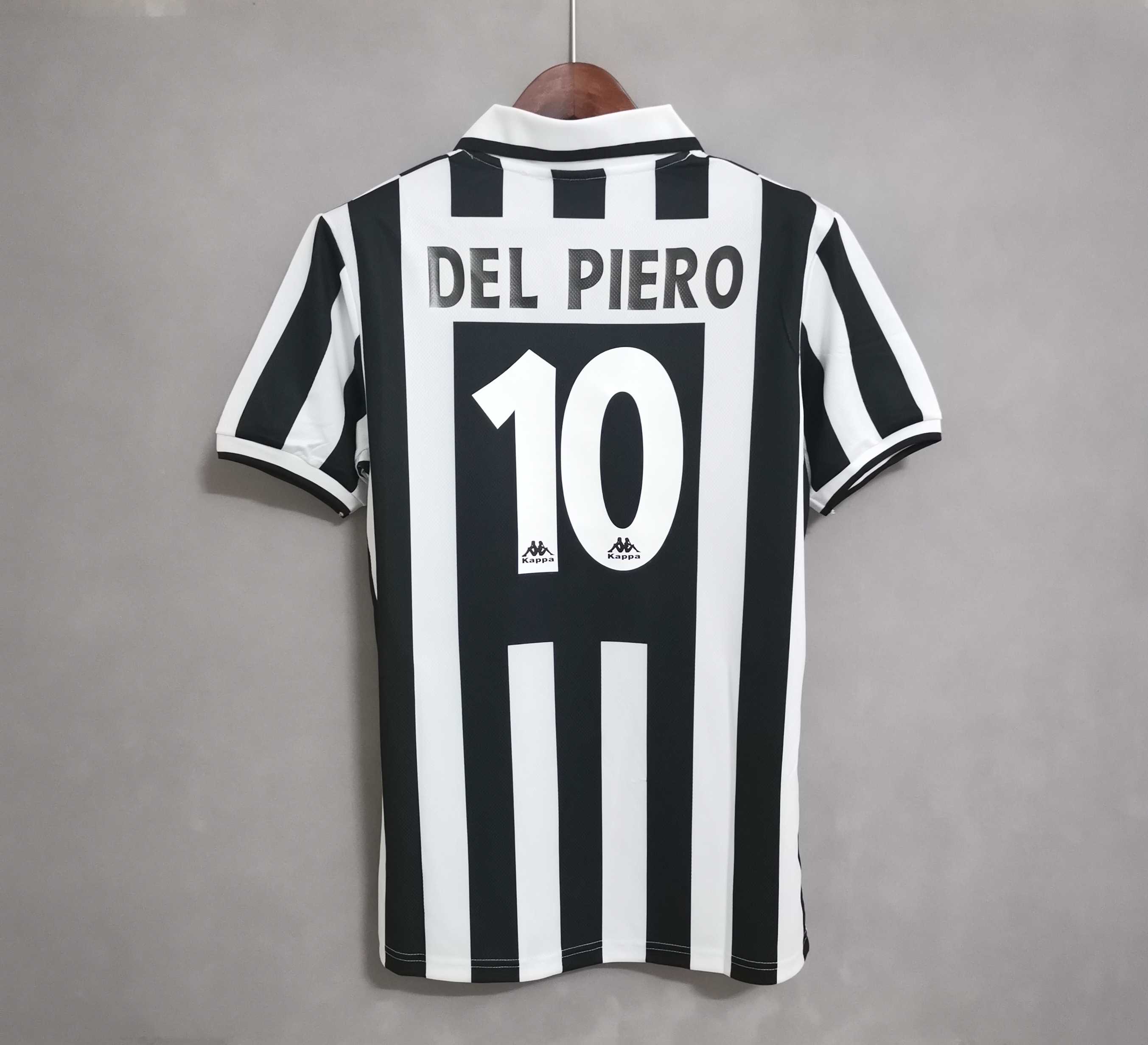 Juventus Del Piero #10 Zidane #21 Retro Jersey Home Replica 1996/97