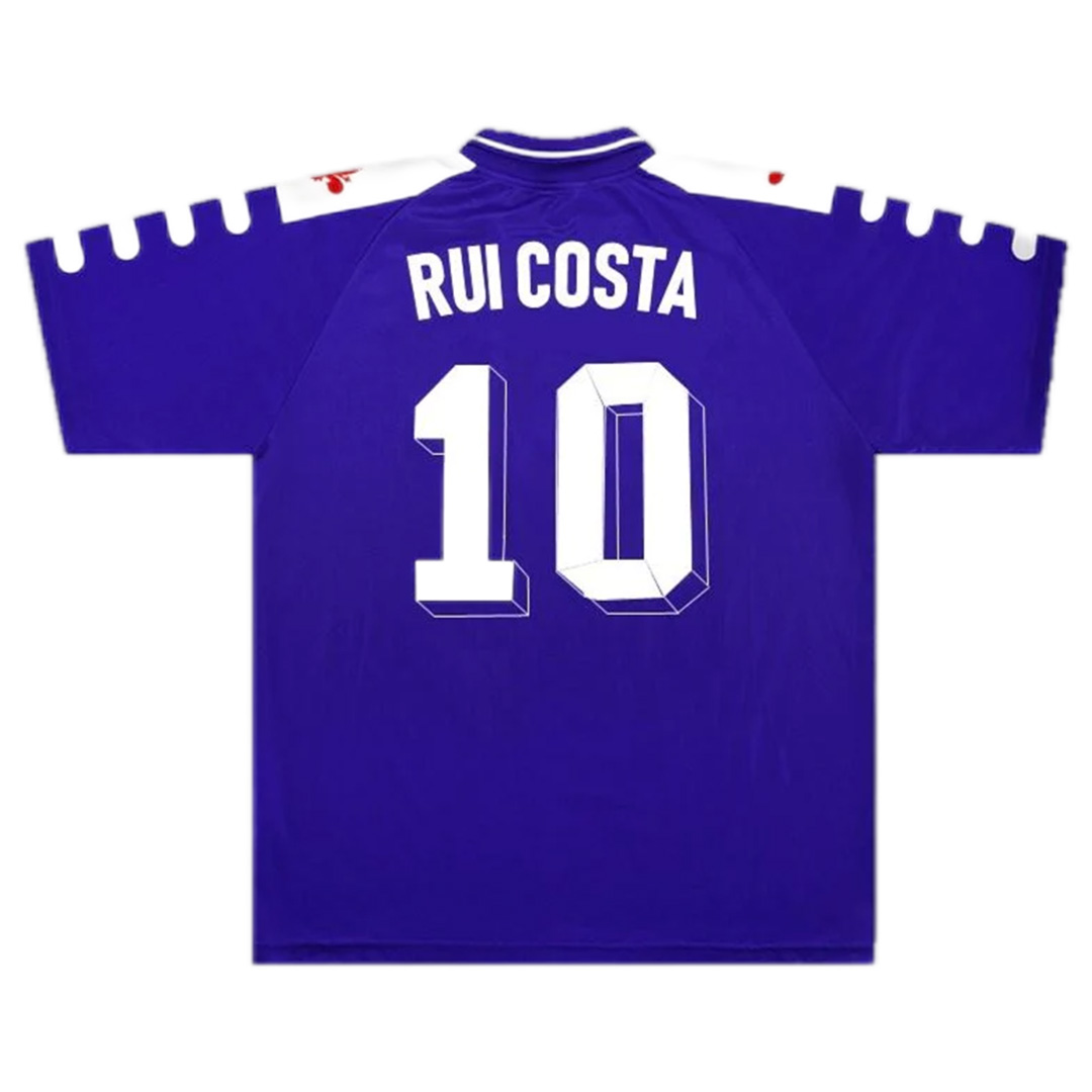 Fiorentina RUI COSTA #10 BATISTUTA #9 Retro Jersey Home 1998/99