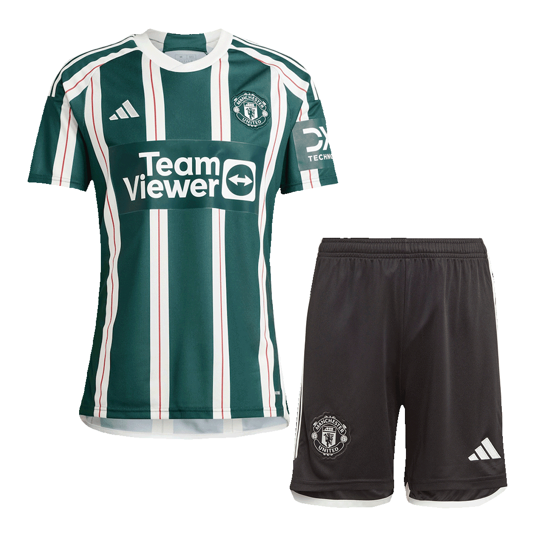 Manchester United Away Whole Kit Jersey+Shorts+Socks 2023/24