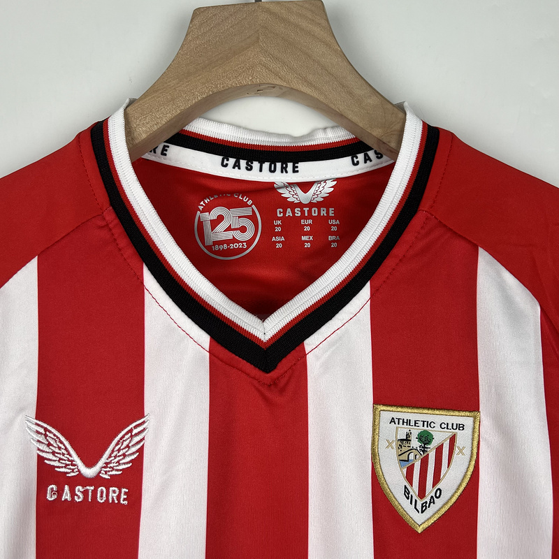 Kids Athletic Club de Bilbao Home Kit Jersey+Shorts 2023/24