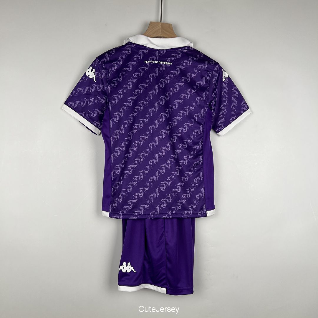 Kids Fiorentina Home Kit Jersey+Short 2023/24