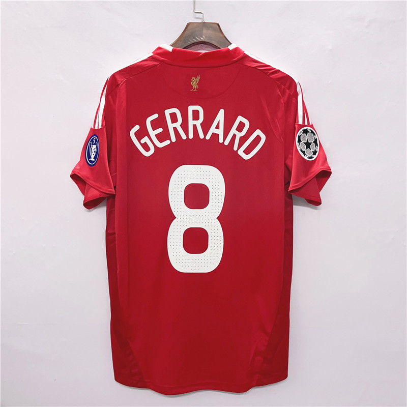 Liverpool Gerrard #8 Torres #9 Retro Jersey Home 2008/09