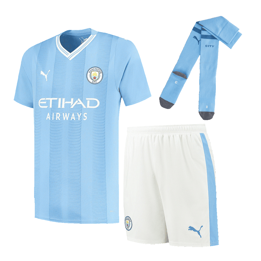 Manchester City Home Whole Kit(Jersey+Shorts+Socks) 2023/24